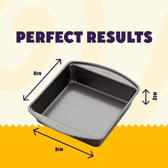 Wilton® Gold Non-Stick Bakeware 8" Square Cake Pan